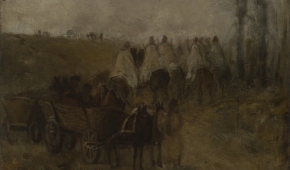 Maksymilian Gierymski, Pochód ułanów polskich w 1830, ok. 1869