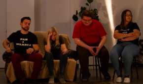 "Iluzja wstrząsu" Michał Kubacki, Ewa Psuty, Konrad Suprun, Kaja Kierlik Foto: Adam Pawłowski  
 