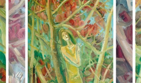 Muzeum Regionalne w Bełchatowie, wystawa "Retrospektywa - Teraźniejszość", plakat 