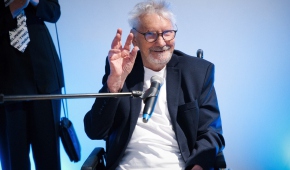 Jerzy Treliński na wernisażu wystawy, fot. lodzkie.pl