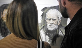 Na wernisażu. Fot.P.Reising