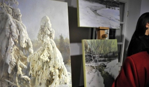 Na wernisażu. Fot.P.Reising