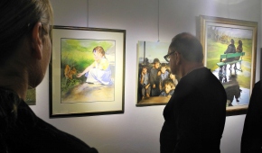 Na wernisażu. Fot.P.Reising
