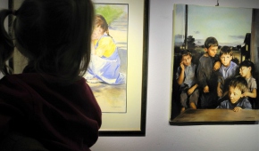 Na wernisażu. Fot.P.Reising