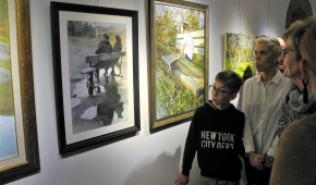 Na wernisażu. Fot.P.Reising