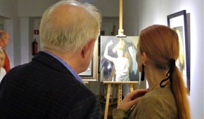 Na wernisażu. Fot.P.Reising