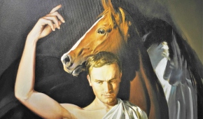 Jedno z dzieł na wernisażu. Fot.P.Reising