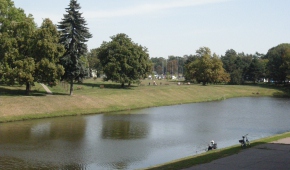 W tym miejscu, w prześwicie między drzewami, powstanie przedszkole Kobro