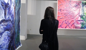 Podczas wernisażu.fot.P.Reising