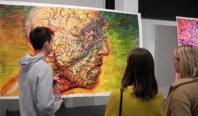 Podczas wernisażu.fot.P.Reising