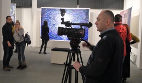 Podczas wernisażu. fot.P.Reising