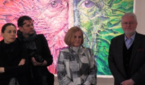 Podczas wernisażu. fot.P.Reising