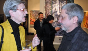 Rozmowa z artystą. fot.P.Reising