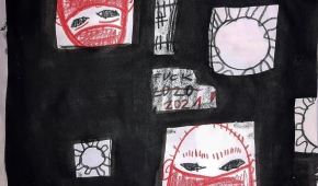 Fuck 2020 & 2021, tusz, kredka na papierze