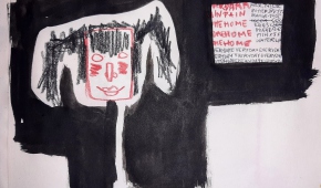 Home Alone Every fucking day, tusz, kredka na papierze, 2021