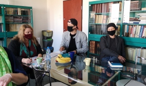 Na zdjęciu: Jury Łópta 2020: Milena Lisiecka, Rafał Gąsowski  Bartosz Borowski, Foto: Agata Ptasińska