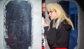 Jakub Kotyński i Zuzanna Zieliński w "Lovebooku". Foto: Katarzyna Chmura-Cegiełkowska / mat. teatru