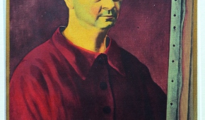 Mojżesz Kisling "Autoportret", reprodukcja z  teki Provence z 1954 r., kolekcja Andrzeja Papiewskiego