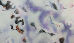 Obraz II - cykl "Spacer z psem", akryl na płótnie, 2023