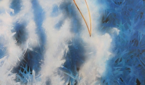 Obraz III - cykl "Spacer z psem", akryl na płótnie, 2023