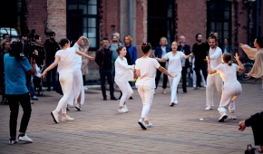 "Sekundowa wspólnota" w Fabryce Sztuki, 22.08.2021 r., fot. Agnieszka Cytacka