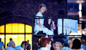 "Sekundowa wspólnota" w Fabryce Sztuki, 22.08.2021 r., fot. Agnieszka Cytacka