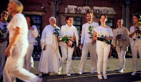 "Sekundowa wspólnota" w Fabryce Sztuki, 22.08.2021 r., fot. Agnieszka Cytacka