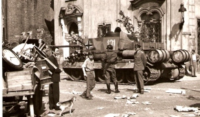 Zdjęcia do "Stawki większej niż życie", Ostrów Tumski we Wrocławiu, 1968 r. 