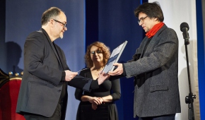 Wojciech Nowicki, Paulina Małochleb i Maciej Świerkocki, szefujący jury. Fot. Radosław Jóźwiak / mat. prasowe