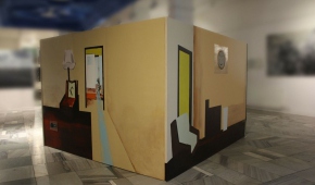 "Yookai i moja przestrzeń domowa" - instalacja malarska, Obrazy II i III, akryl na płótnie i akryl na pleksi, 2022
