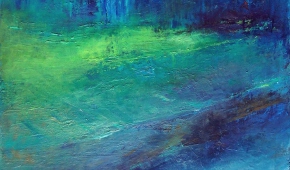 Zofia Felisiak "Pejzaż z zieloną plamą" 